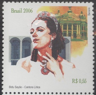  Bidú Sayão on Brazilian postage stamp