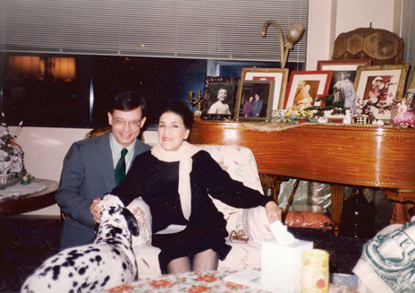 Bruce and Licia with her dalmatian
